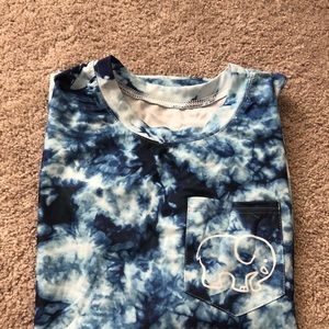 ivory ella tie die long sleeve shirt